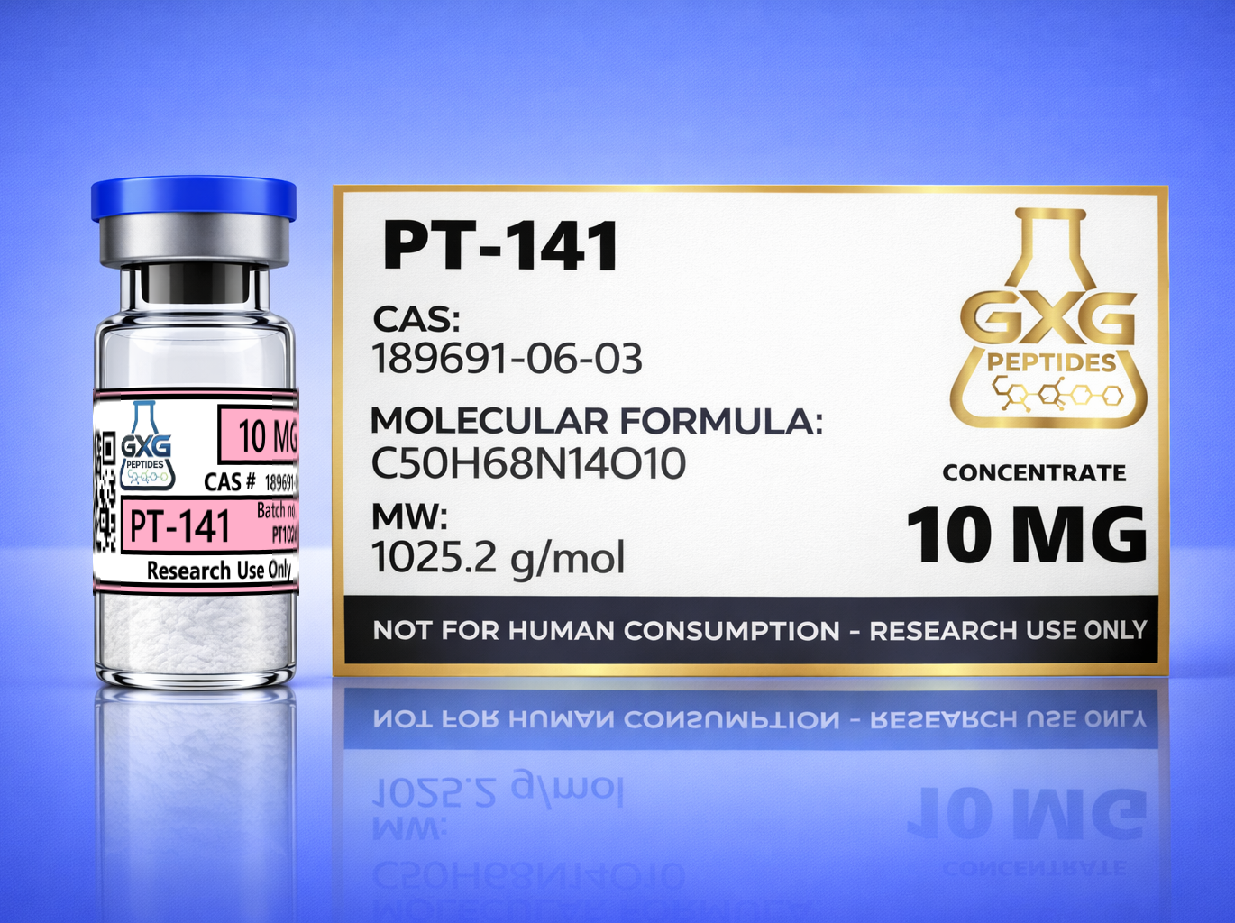 PT-141 Peptide Vial (10mg) - >99% Purity | Research Use Only - Image 3