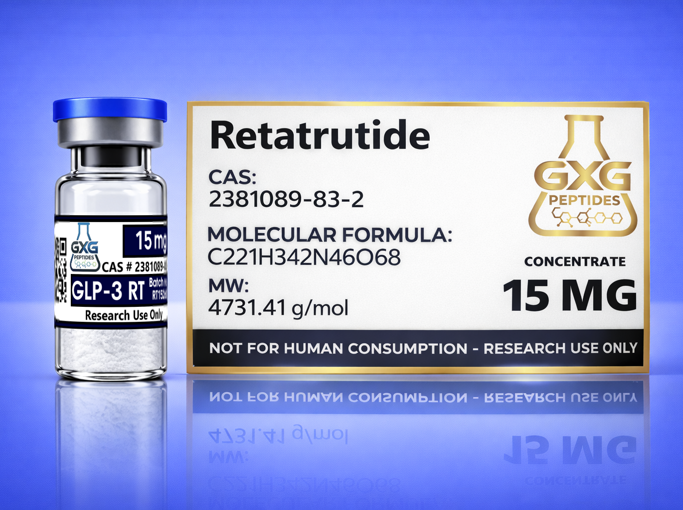 GLP-3 RT Peptide Vial (15mg) - >99% Purity | Research Use Only - Image 3
