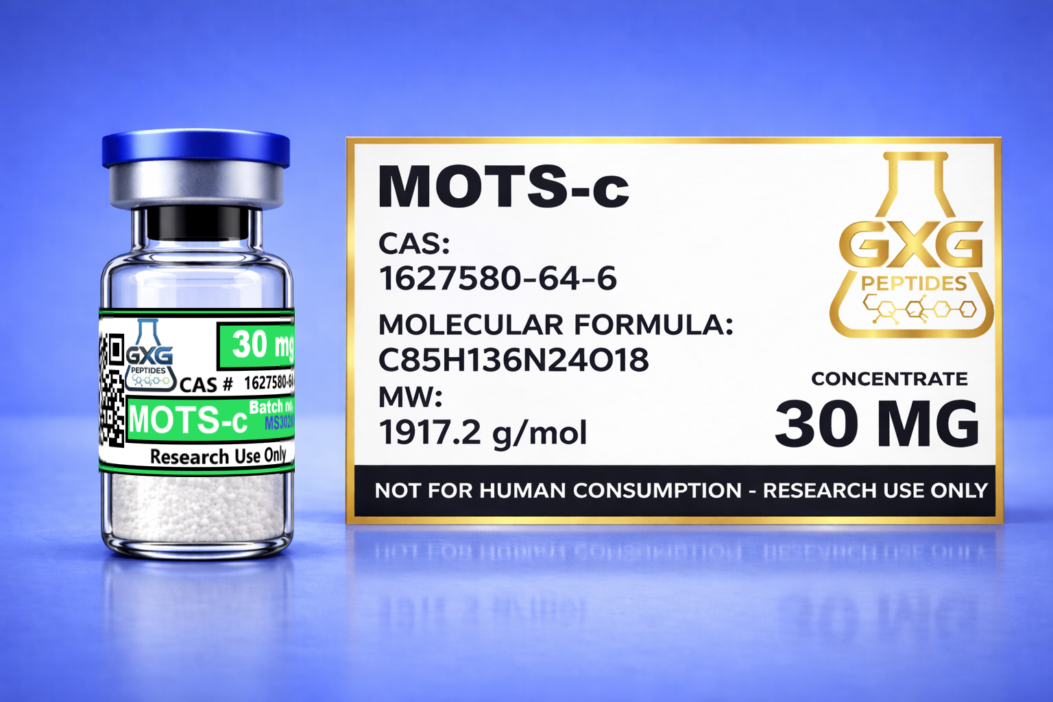 MOTS-c Peptide Vial (30mg) - >99% Purity | Research Use Only - Image 2